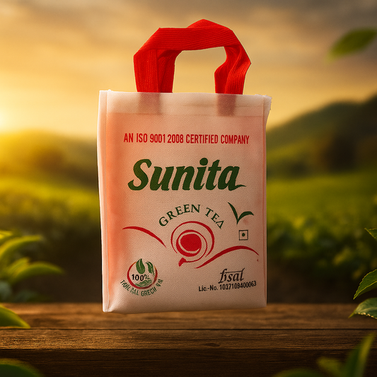 Sunita Green Tea Jute Bag